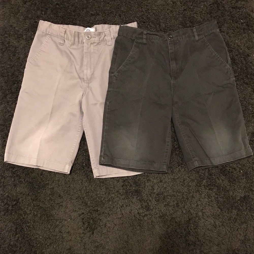 Old Navy Boys Bundle Uniform Shorts Grey & Black